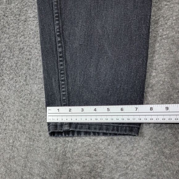 Vintage Wrangler For Women Jeans 18 x 32 Black High Waist Tapered Mom Denim - Picture 7 of 12